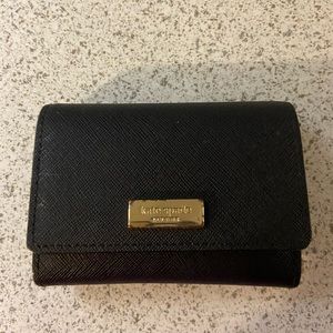 Kate Spade Black Leather Coin Purse